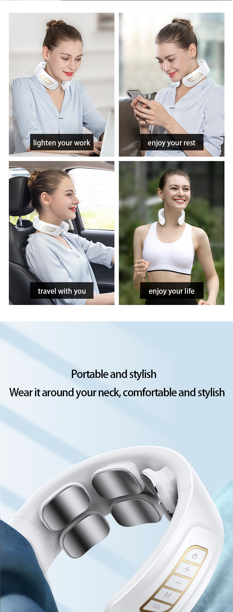 neck massager neck and shoulder massage electric neck massager shiatsu neck massager ems neck massager portable neck massager